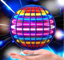Flying Ball Hand-Controlled LED Hover Toy 360  Rotating Indoor Outdoor Globe USA