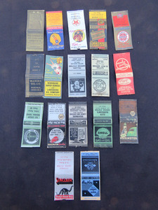 Lot of 17 Kansas, KS 1930s Vintage Matchcovers Gas & Service Stations, Oil Rare