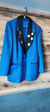 Jacke, Anzug, Sakko,  Weste, Karneval,Elferrat, blau Fasching 