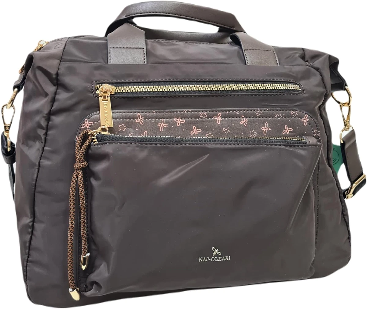 Borsa a tracolla in nylon stampata unica con cinghia regolabile, borsa