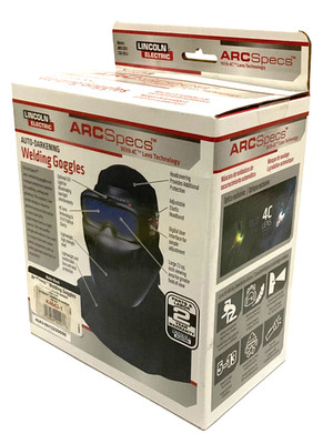 Lincoln Electric Arcspecs K4643-1 Auto Darkening Welding Goggles Mask, Black