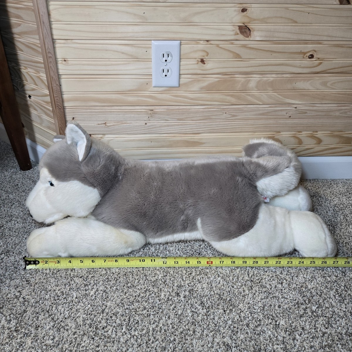 26in Aurora World Jumbo Husky Wolf Plush Dog Stuffed Animal Super