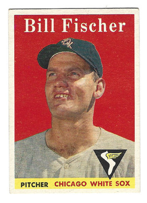 BILL FISCHER 1958 Topps Baseball RC # 56 Chicago White Sox Rookie Ex Plus