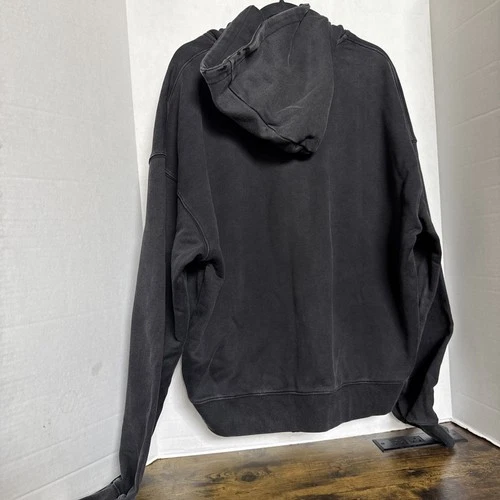 CEEC Full Zip Front Logo Hoodie W/Pocket Vintage Black Distressed  XL New image 6