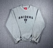 Vintage Oakland Raiders NFL Crewneck Sweatshirt Gray Men  s Size Medium 90s
