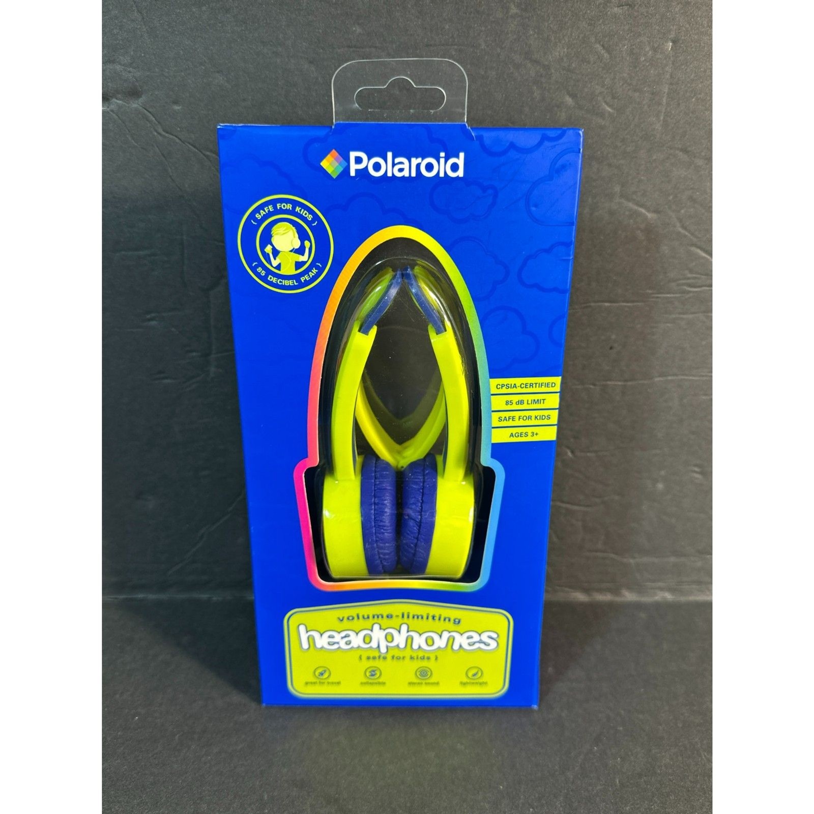 Polaroid Kid Safe Volume-Limiting Headphones - new in packag