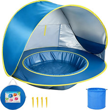 Baby Beach Tent Pop up with Pool Portable Toddler Sun Shade for Beach Beach Ca