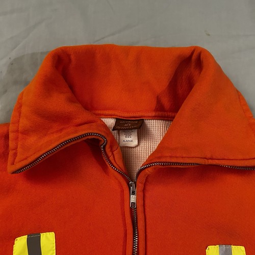 Vintage Amtrak Employee Safety Orange Zip-Up Jacket Size XL - Picture 8 of 16