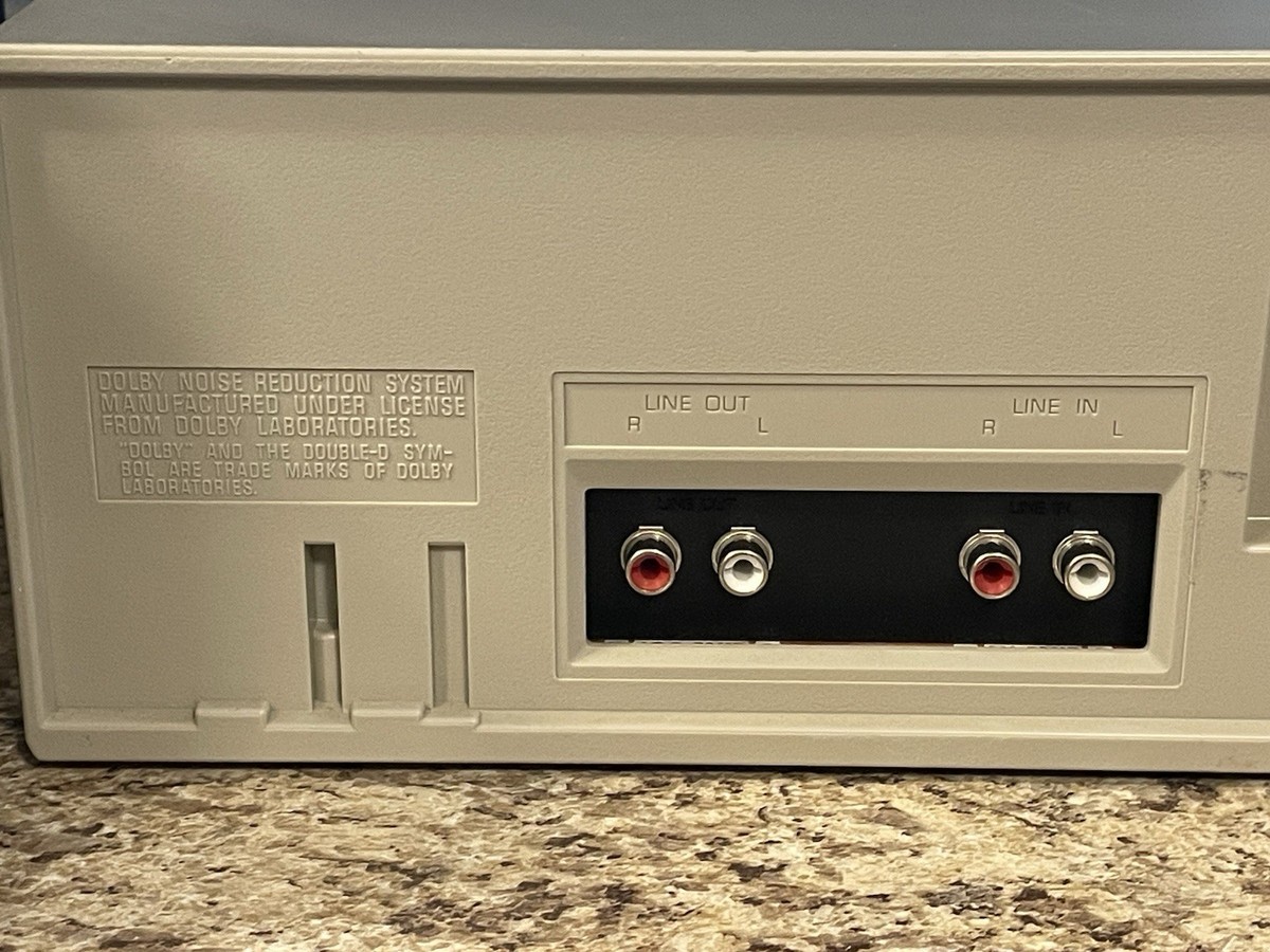 Technics RS-M202 Stereo Double Cassette Deck Silver Vintage Made