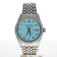 Rolex DateJust 36 Stainless-steel 16030 Blue Dial Mens 36-mm Automatic Watch