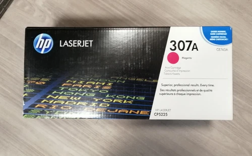 HP (307A) CE743A Toner magenta, OVP geöffnet, TONER UNBENUTZT