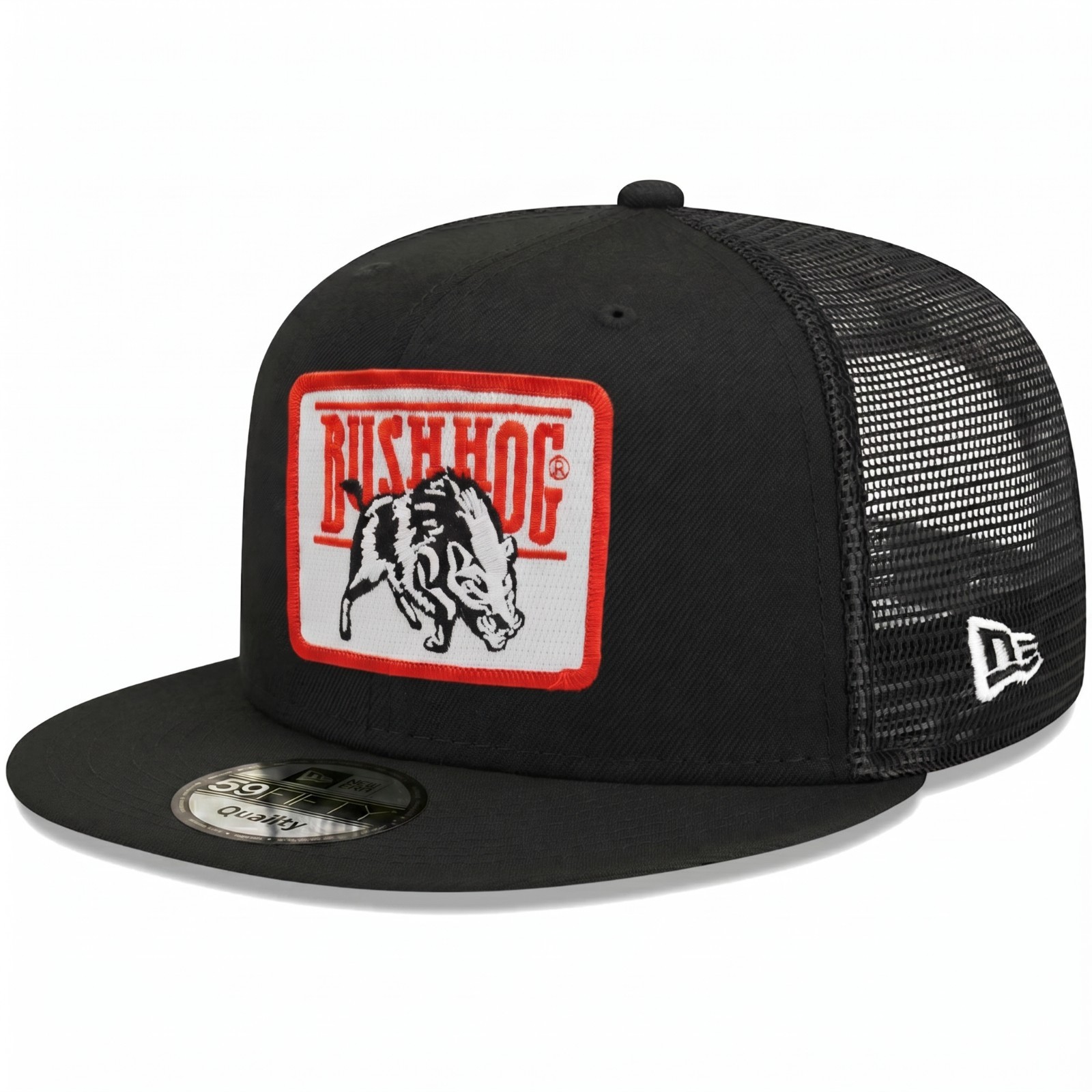 Dirt Hog Bull Logo Patch Embroidered Mesh Back Snapback Trucker Hat