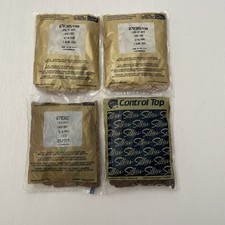 4 Vintage Silkies Control Top Pantyhose Large, Assorted Colors