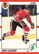 Greg Gilbert 1990-91 Score American #264 Chicago Blackhawks Hockey
