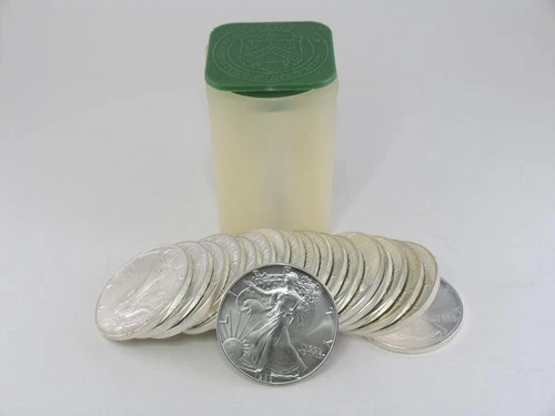 Lot Roll 20 US Mint 1986 American Silver Eagle 1st Year BU UNC. ASE No Reserve!