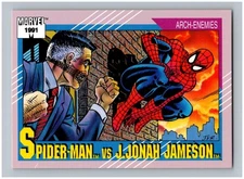 1991 Marvel Universe II / Spider-Man vs J. Jonah Jameson #121 Arch-Enemies Impel