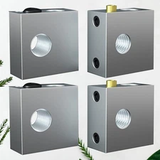 4pcs 3d Printer Heating Block 3d Printer Heater Block (Silver)