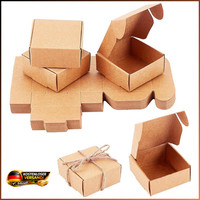 Geschenkboxen Kraftpapier 50 StüCk Quadratisch 5,5X5,5X2,5Cm FüR DIY Hochzeit