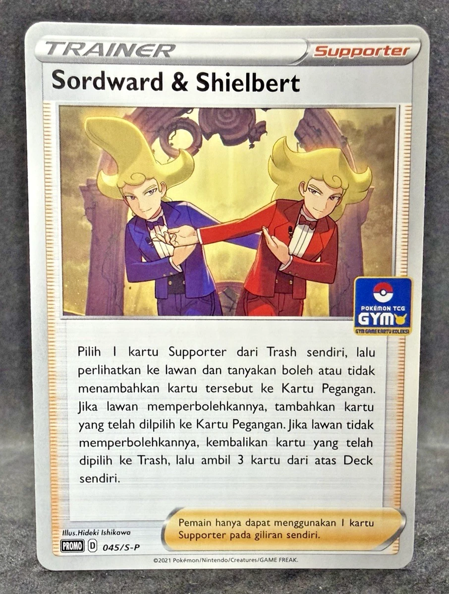 JCC Pokémon Indonesia Entrenador Sordward & Shielbert Gimnasio Promo 045/S-P ...