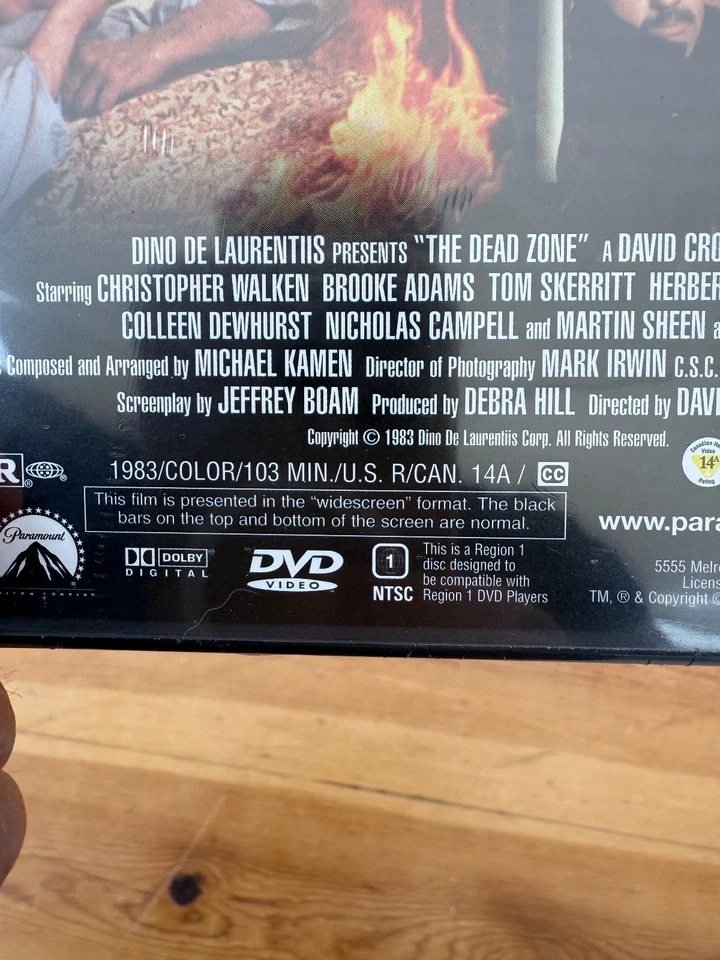 The Dead Zone (DVD, 1983, 2000, Sensormatic) Stephen King, Widescreen — new F2 - Image 4 of 4