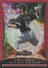 2020 Panini Chronicles Baseball Titan Ruby Wave #25 Dylan Cease /199