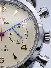 Mens 1963 Pilots 40mm Watch Chronograph VK63 Japan Quartz Movement Watch 50m..