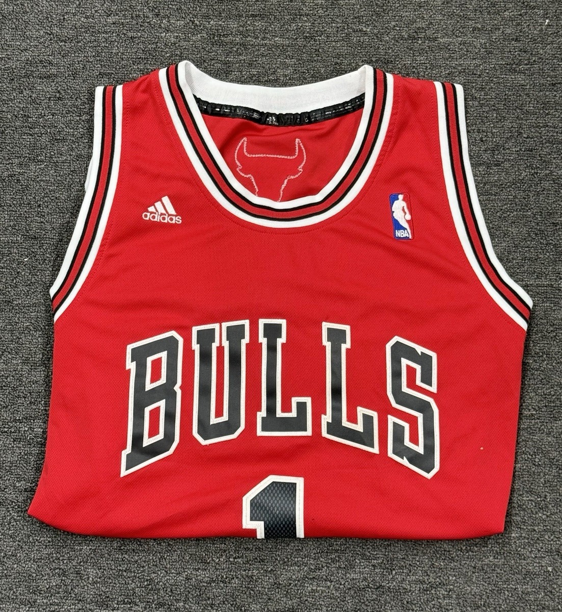 NBA adidas Chicago Bulls Derrick Rose #1 Red Basketball Jersey