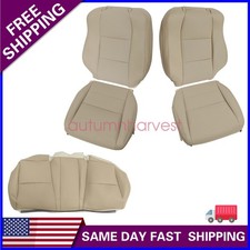 For 2004-2008 Acura Tl Front Rear Bench Perforated Leather Seat Cover Tan