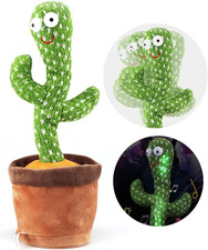Dancing Cactus Talking Toy,Wriggle Singing Mimicking Cactus,Repeat What You Say,