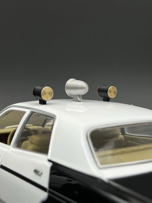 1/18 Scale LAPD Adam 12 Can Light Siren Trio T2 Los Angeles Police