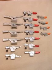 lot of DE-STA-CO & KNU-VISE toggle clamps 213-U 215-U H100 etc DESTACO