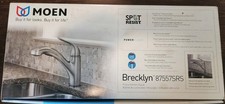 New Open Box Moen 87557SRS Brecklyn 1-Handle Stainless Pulldown Kitchen Faucet