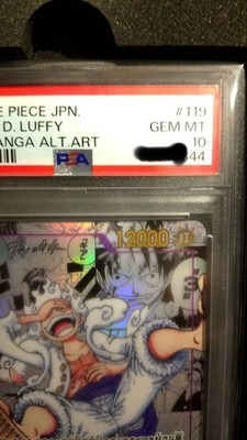 PSA10 ONE PIECE CARD MONKEY D LUFFY NIKA GEAR 5 OP05-119 COMIC
