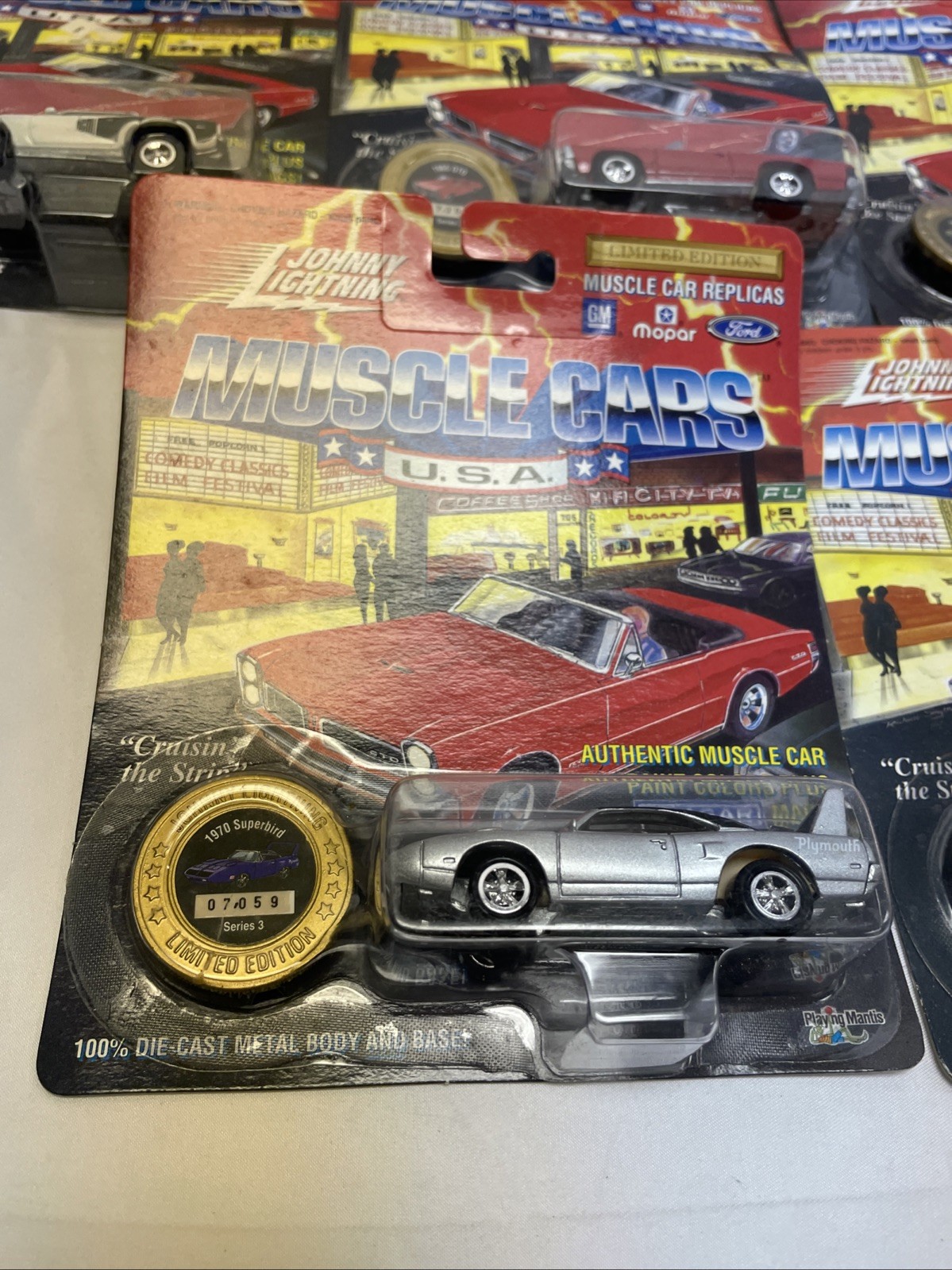 Complete Set of 10 Johnny Lightning 1/64 Muscle Cars Cruisin' the Strip See Pics