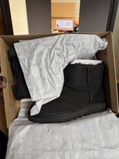 UGG Classic Mini II Boots Size 6uk Black Brand New In Box