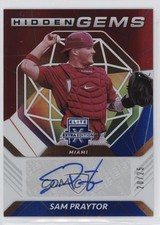 2021 Panini Elite Extra Edition Red White & Blue 20/25 Sam Praytor Auto 10k8