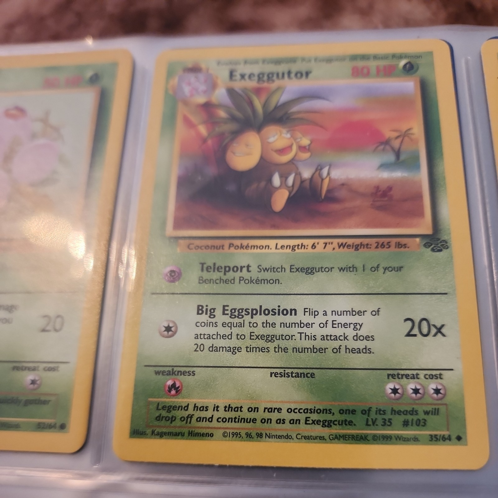 2002 Pokémon Exeggutor Legendary Collection #23 PSA 10