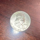 1960 Franklin Half Dollar Denver Mint 50C Circulated US Coin Silver no reserve