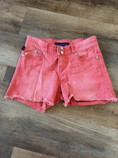 Women "Rock & Republic" Coral Color cut off shorts. Size 