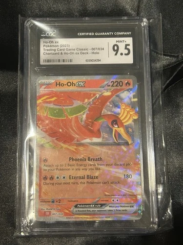 Ho-oh ex Pokemon (2023) Trading Card Game Classic - 007 Charizard Deck CGC 9.5