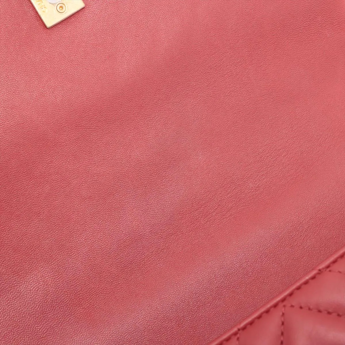 Chanel V Stitch Lambskin 2 Way Shoulder Bag Red Gold Metal Fittings 24XXXXXX