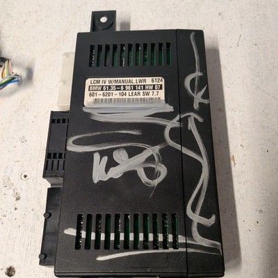 BMW X5 7 5 Z8'ies E53 E38 E39 E52 LCM-4B LIGHT CHECK CONTROL UNIT LCM4 W/MAN LWR