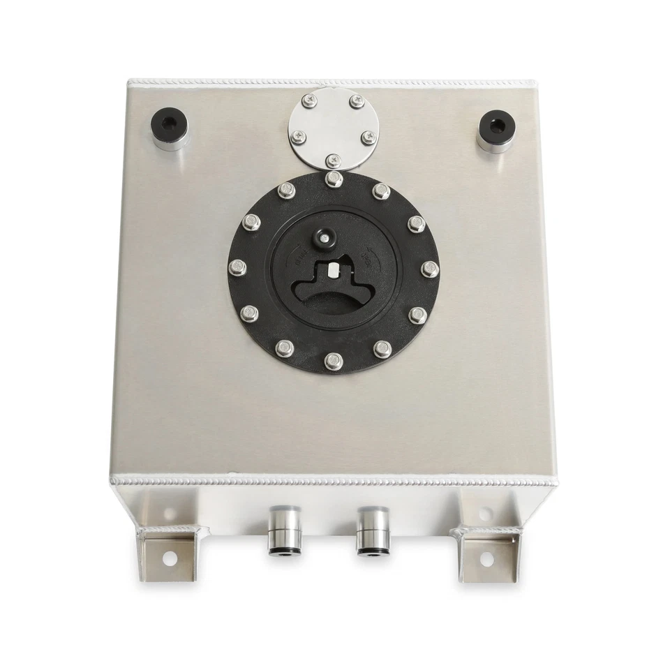 Pila de combustible Holley 19-201 - 5 gal - 10 accesorios AN - espuma - aluminio - natural Foto 3 de 4