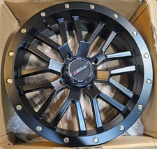 (QTY 1) System 3 Off-Road ST3 Black ATV/UTV Wheel Rim 20x7 4x156  4+2.5 (10mm)