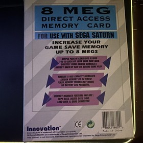 Innovation 8 MB Direct Access Memory Card Gray for SEGA Saturn, Model 3801218820