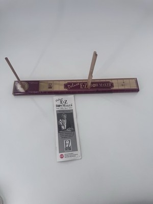 E-Z Craft Deluxe Bow Maker As Seen On TV Vintage 90s Wooden Bow Designer