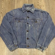 Vintage 70s Faded Distressed Trucker Big Mac Jean Jacket
