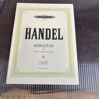 George Frederick Handel Sonata s violin and Basso Continuo volume ll sheet music