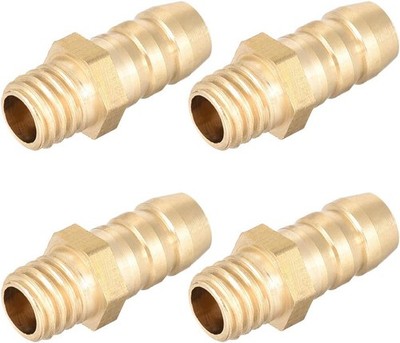 uxcell Brass Fitting Connector Metric M6-1 Male to Barb Fit M6x6mm, 