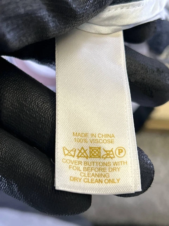 Vestido Kate Spade Mujer 8 Marrón Negro Blanco Halter Blusa Foto 4 de 4